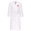 Badjas met kimono hals (wit) - geborduurd Hex logo